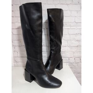 Women's Circus by Sam Edelman Teelin Block Heel Boots, Black Size 8.5 Knee High